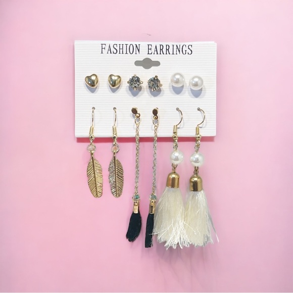 Fashion Jewelry Jewelry - 6 Pair of Fashion Earrings